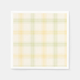 Cocktailservet | Lime & Citroen Plaid | Gin & Toni Servet