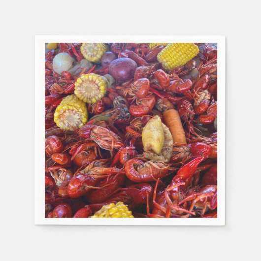 cocktailservet voor langoesten servet (Voorkant)