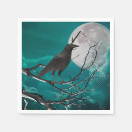 Cocktailservetten De Raven in het groen Servet