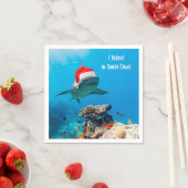 Cocktailservetten, haaienkerst servet (Insitu)