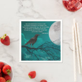 Cocktailservetten in de raaf in het groen met poe  servet (Insitu)