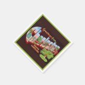 Cocktailservetten met Charleston SC-groet Servet (Hoek)