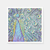 Cocktailservetten met pauw-ontwerp servetten (Voorkant)