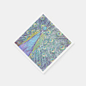 Cocktailservetten met pauw-ontwerp servetten (Hoek)