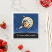 Cocktailservetten, Witch's Sweet Ride Servet (Insitu)