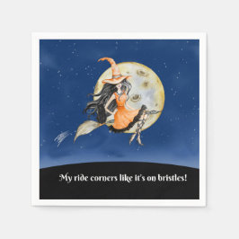 Cocktailservetten, Witch's Sweet Ride Servet