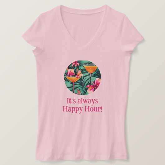 Cocktailtijd T-shirt (Design voorkant)