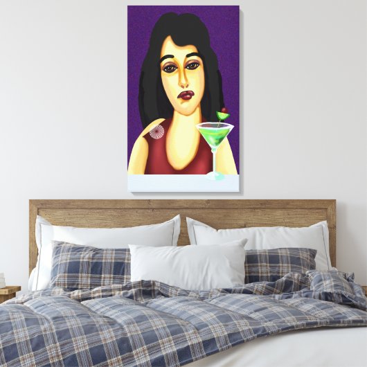 cocktailuur canvas afdruk (Insitu (Slaapkamer))