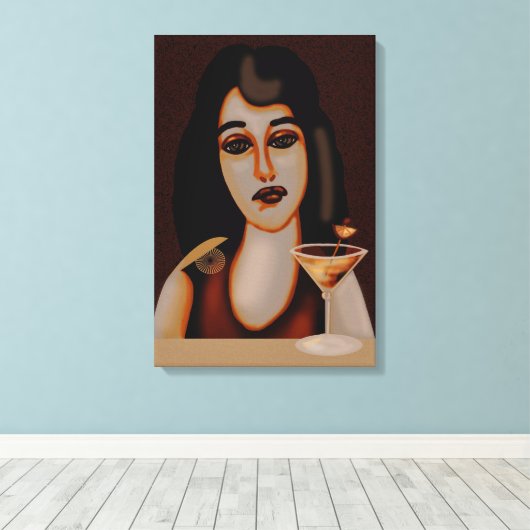 Cocktailuur Canvas Afdruk (Insitu (Houten vloer))