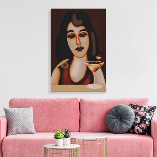 Cocktailuur Canvas Afdruk (Insitu (Woonkamer))