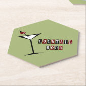 Cocktailuur Kartonnen Onderzetters (Schuin)