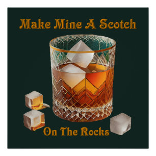 Cocktailuur, maak de mijne een Schotse whisky met Perfect Poster