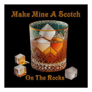 Cocktailuur, maak de mijne een Schotse whisky met Perfect Poster