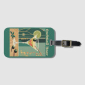 Cocktailuur Mid Century Design Bagagelabel (Voorkant (horizontaal))