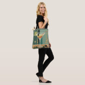 Cocktailuur Mid Century Modern Martini Tote Bag (Op model)