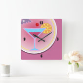 Cocktailuur Nachtelijke Wandklok (Huis)