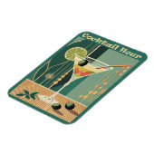 Cocktailuurontwerp halverwege de eeuw magneet (Linkerzijde)