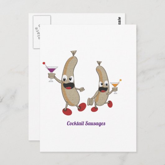 cocktailworst briefkaart (Voorkant / Achterkant)