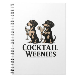Cocktailworstjes Grappige Dachshond Saus worst Hon Notitieboek