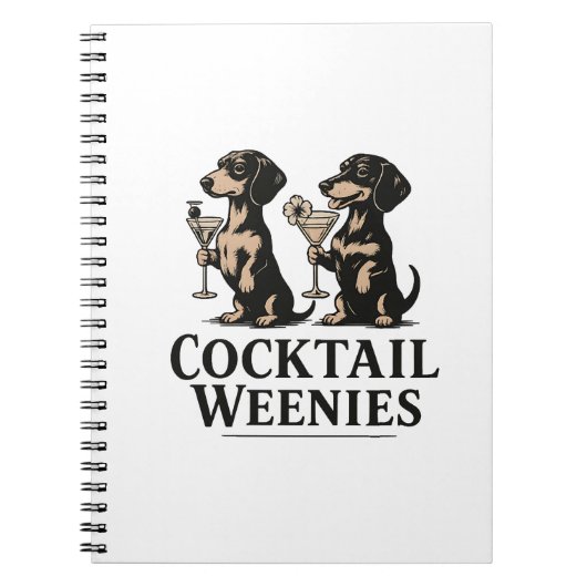 Cocktailworstjes Grappige Dachshond Saus worst Hon Notitieboek (Voorkant)