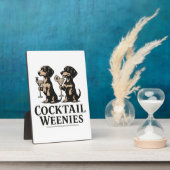 Cocktailworstjes Grappige Dachshund Weense Hond Fotoplaat (Zijkant)