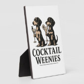 Cocktailworstjes Grappige Dachshund Weense Hond Fotoplaat (Zijkant)