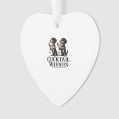 Cocktailworstjes Grappige Dachsund Weense Hond Ornament (voorkant)