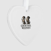 Cocktailworstjes Grappige Dachsund Weense Hond Ornament (voorkant)