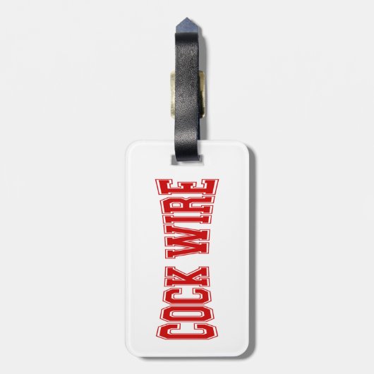 COCKWIRE BAGAGELABEL (Achterkant verticaal)