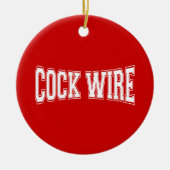 COCKWIRE KERAMISCH ORNAMENT (Voorkant)