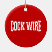 COCKWIRE KERAMISCH ORNAMENT (Achterkant)