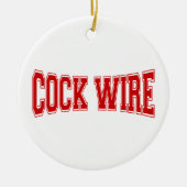 COCKWIRE KERAMISCH ORNAMENT (Voorkant)