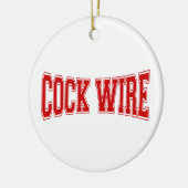 COCKWIRE KERAMISCH ORNAMENT (Links)