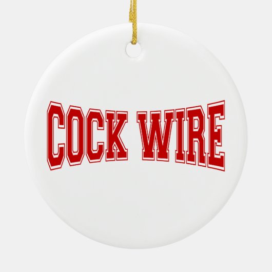 COCKWIRE KERAMISCH ORNAMENT (Achterkant)
