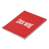 COCKWIRE NOTITIEBLOK (Linkerzijde)