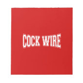 COCKWIRE NOTITIEBLOK (Voorkant)
