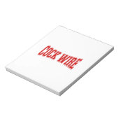 COCKWIRE NOTITIEBLOK (Linkerzijde)