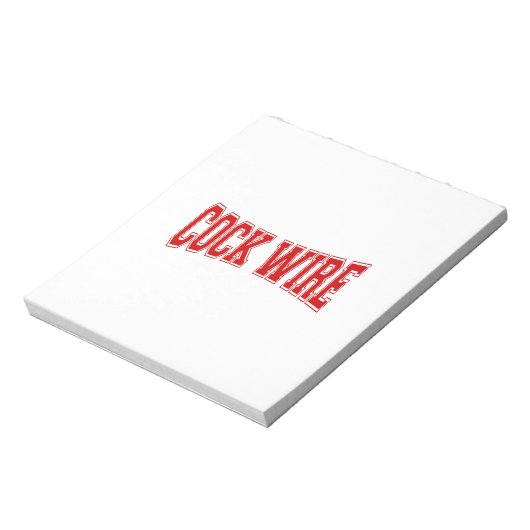 COCKWIRE NOTITIEBLOK (Linkerzijde)