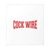 COCKWIRE NOTITIEBLOK (Voorkant)