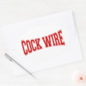 COCKWIRE OVALE STICKER (Envelop)