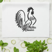 Cocky Moeder Clucker Dish Towel Theedoek (Gevouwen)