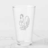 Cocky Moeder Clucker Pint Glass Glas (Achterkant)