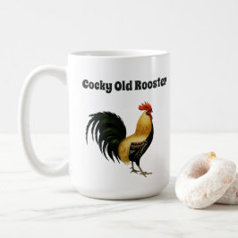 "Cocky Old Rooster" met een afbeelding van een Roo Koffiemok
