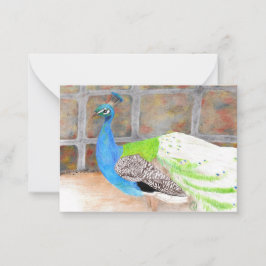 "Cocky" originele kunst Notitiekaartje