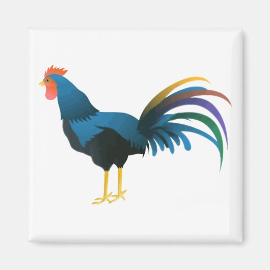 Cocky Rooster Magneet (Voorkant)
