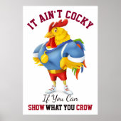 Cocky Rooster Poster (Voorkant)