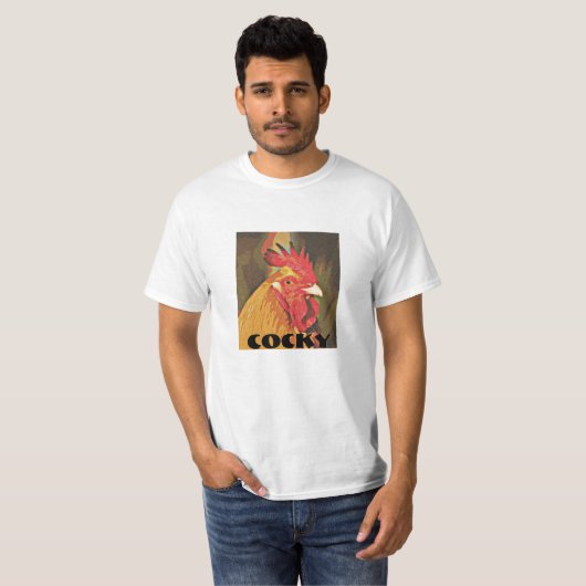 Cocky Rooster T-shirt (Voorkant volledig)