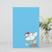 Cocky Skater Briefpapier (Staand voorkant)