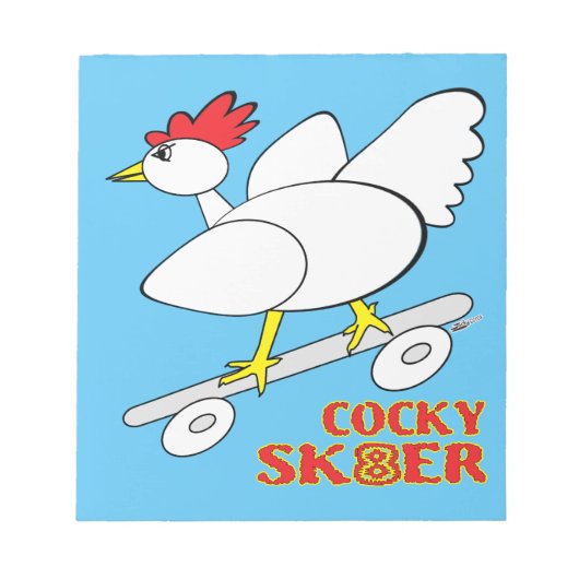 Cocky Skater Notitieblok (Voorkant)
