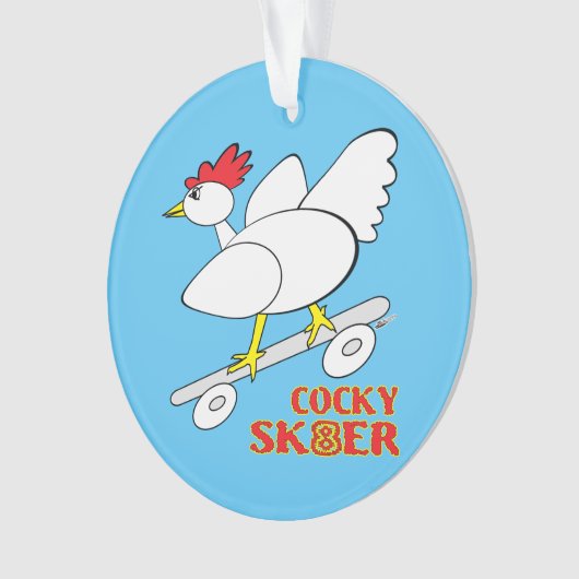 Cocky Skater Ornament (voorkant)